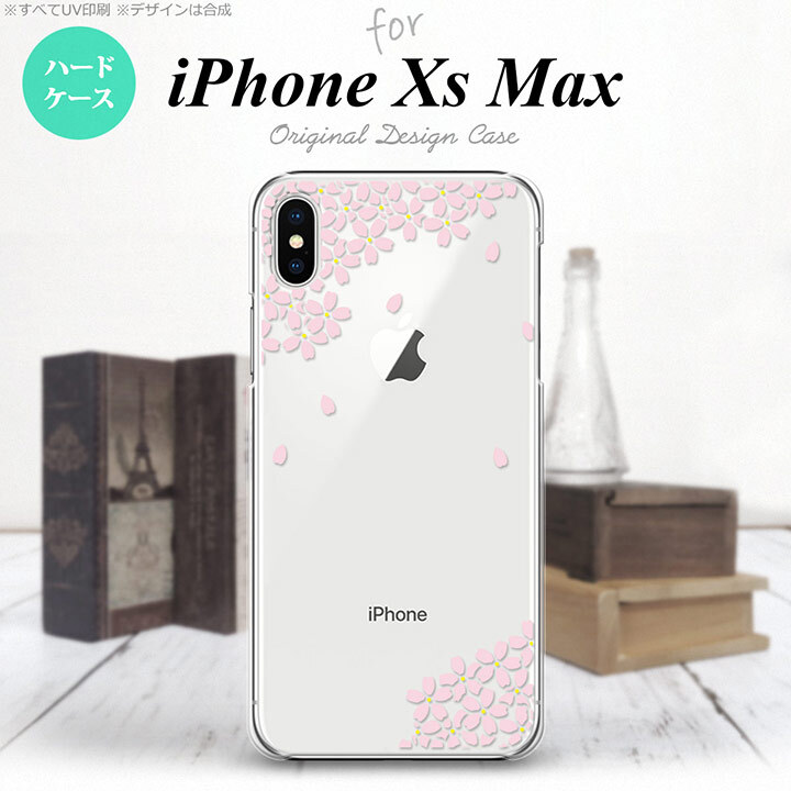 iPhoneXsMax iPhone XS Max スマホケース ハードケース 桜 薄ピンク