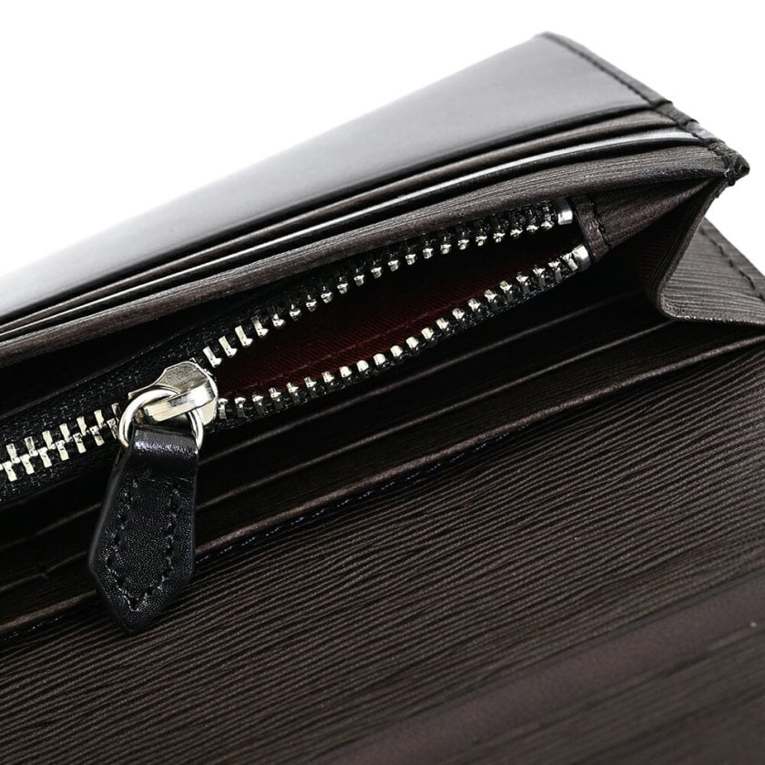 ヴィヴィアンウエストウッド 財布 長財布 黒×ボルドー Vivienne