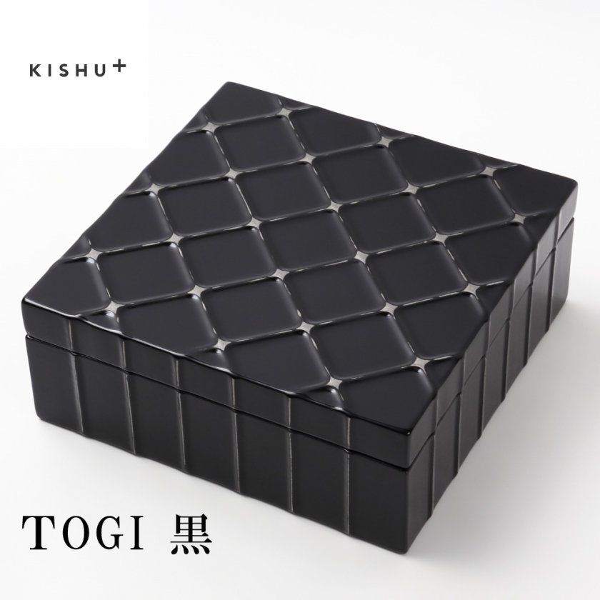KISHU+】TOGI 黒 ブラック 重箱 小物入れ アクセサリーケース 母の日