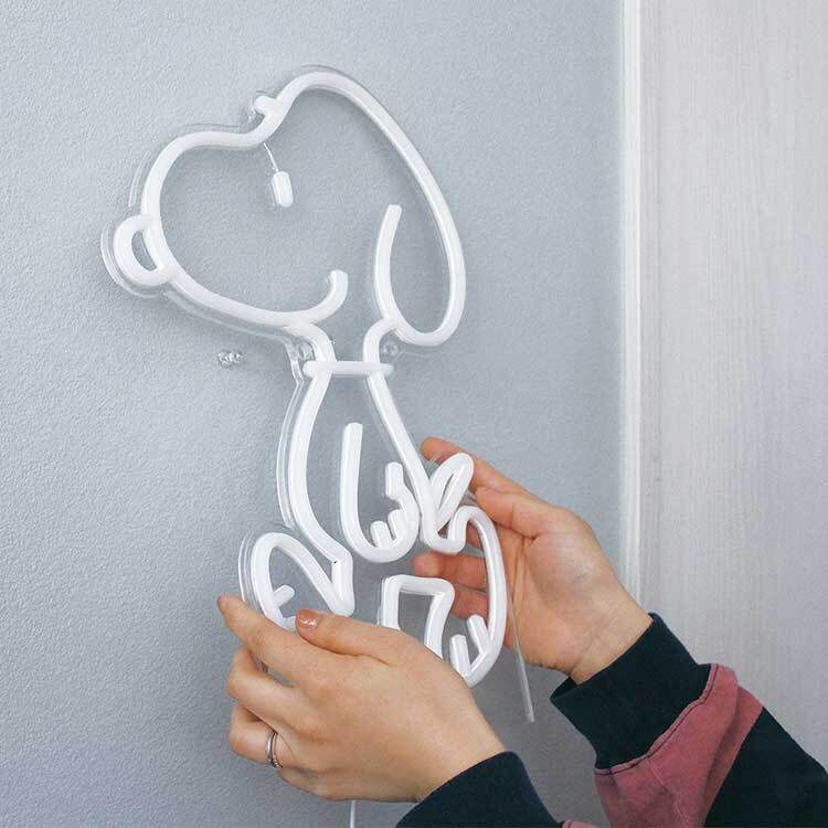 ネオンライト スヌーピー SNOOPY かわいい おしゃれ LED USB ネオン