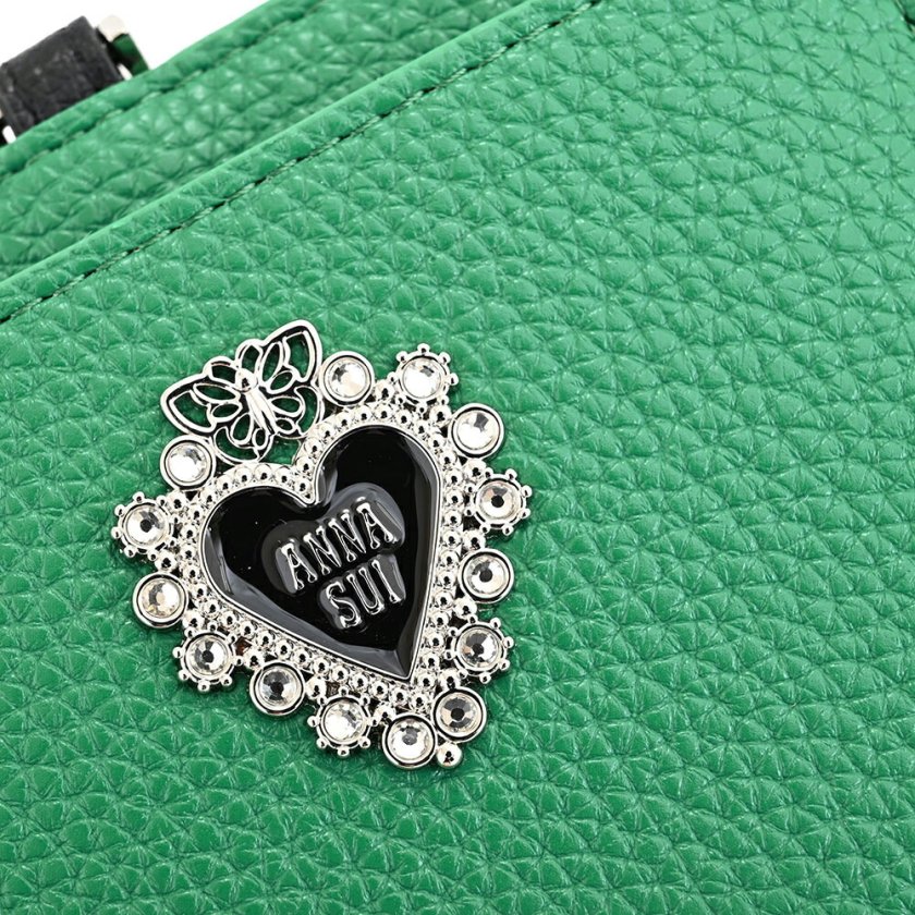 アナスイ パスケース 定期入れ 緑(グリーン) ANNA SUI 317431-70 k