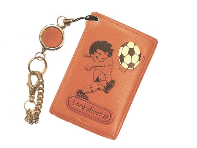 サッカー Long shoot パスケース/定期入れ【レザー 本革 VANCA バンカ