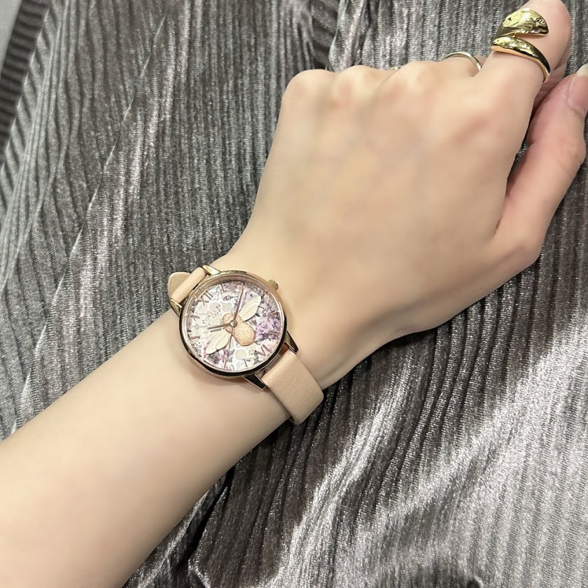 オリビアバートン 腕時計 レディース 母の日 かわいい ピンクベージュ