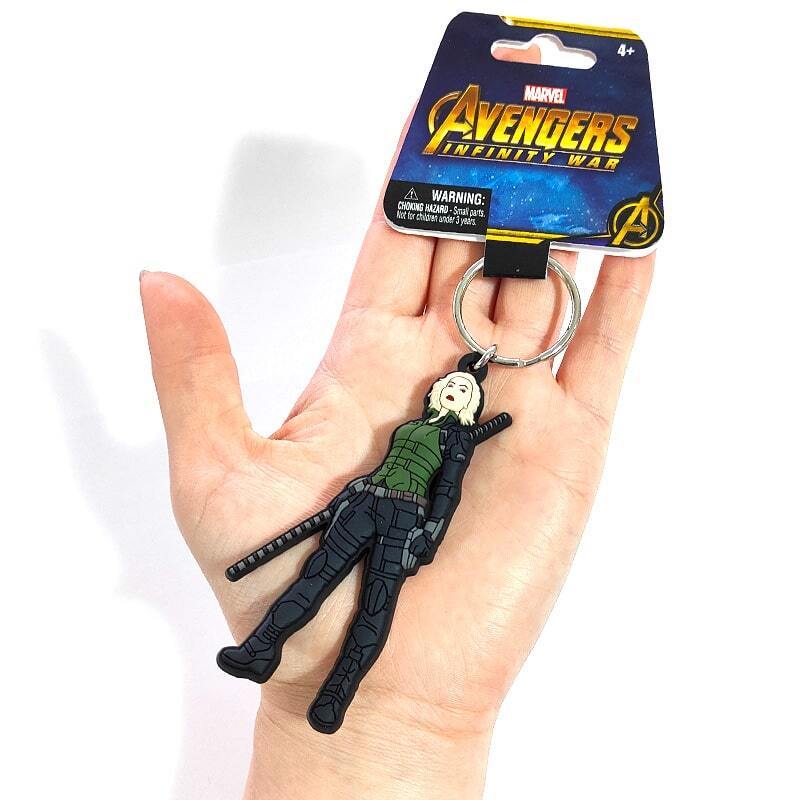 ラバーキーチェーン ブラックウィドウ キーホルダー かっこいい