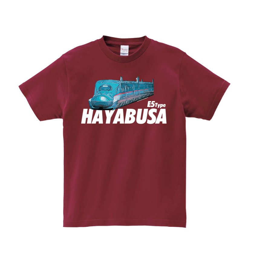 Tシャツ 半袖 】 136 はやぶさ ハヤブサ Hayabusa E5系 新幹線 東北