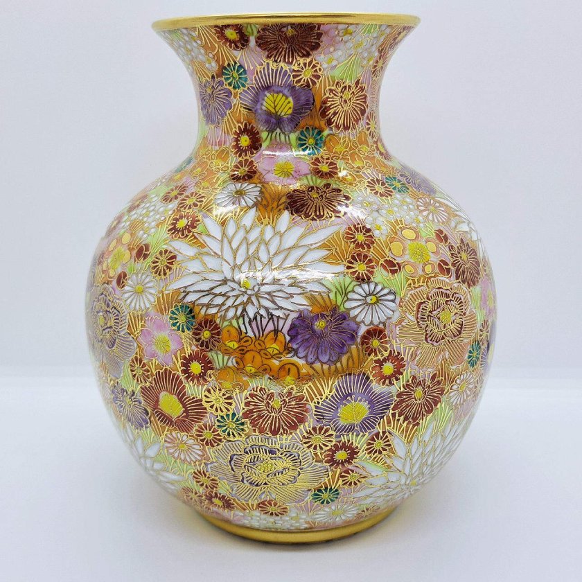 九谷焼6.5号花瓶／花詰 - 【豊月堂】- プレゼント＆ギフトのギフトモール