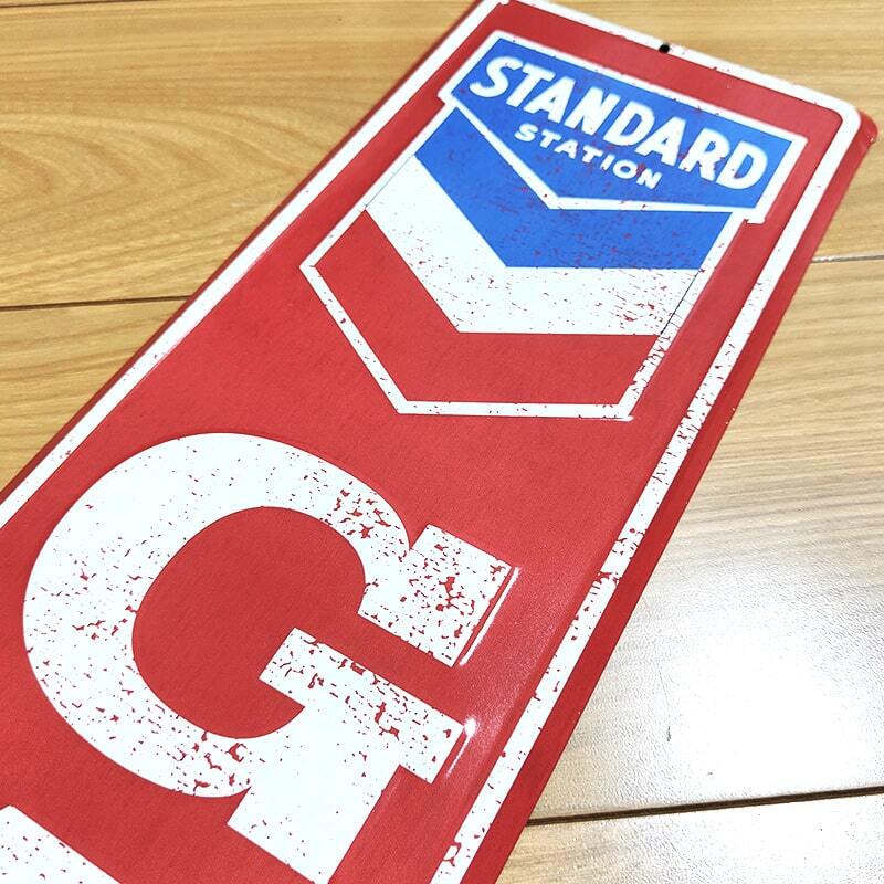 CHEVRON ブリキ看板 メタルサインプレート 大型 ガレージ インテリア新品 CHEVRON ブリキ看板 メタルサインプレート 大型 ガレージ GAS and OIL