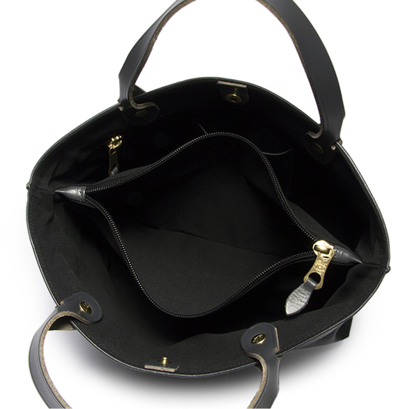 イルビゾンテ IL BISONTE トートバッグ A2307 153 BLACK 本革 ブラック 