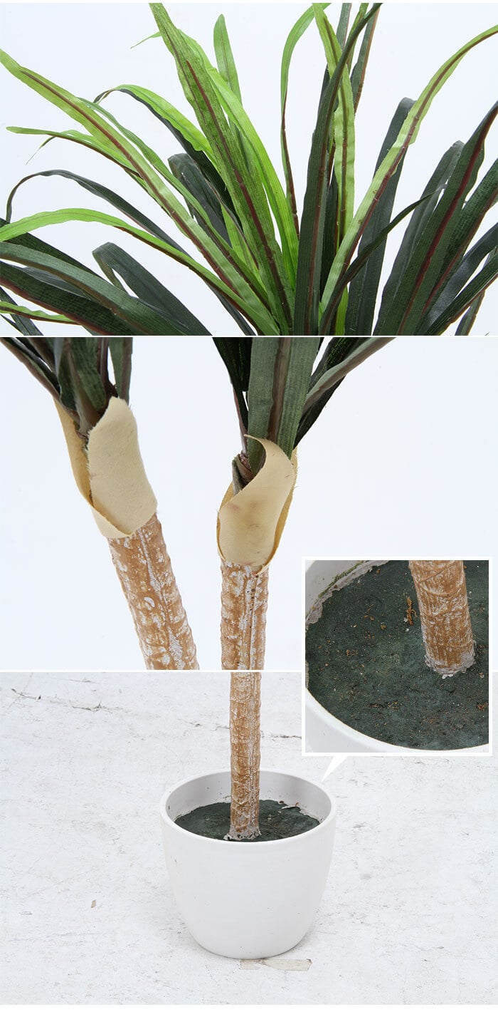 観葉植物 人工 フェイクグリーン ドラセナ コンシンネ 高さ 148cm 5号 