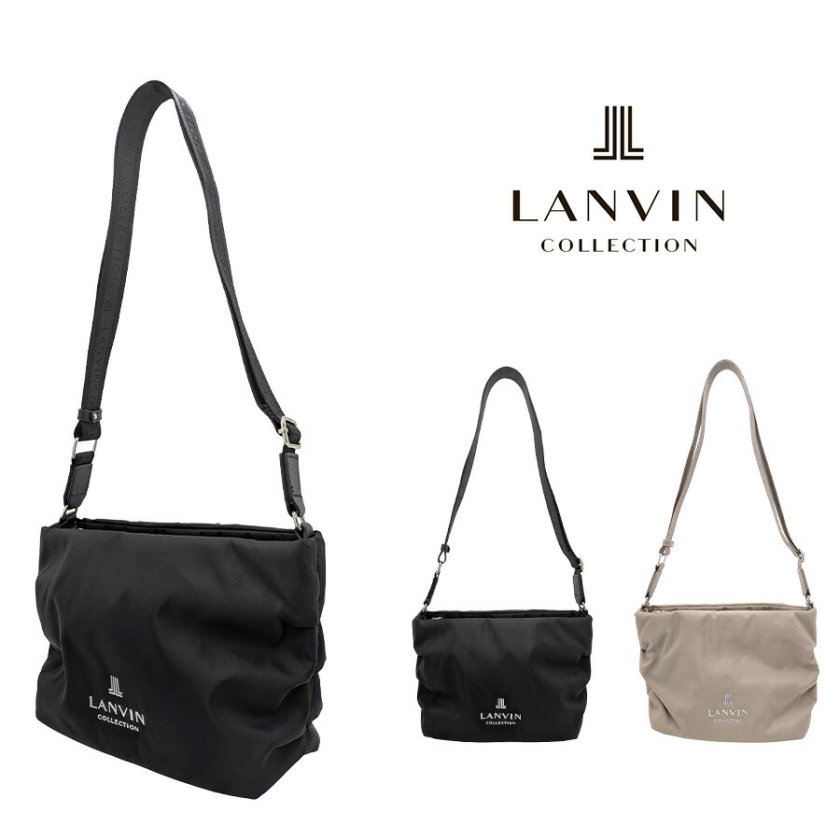 LANVIN プリエ ショルダーバッグ 斜め掛け 斜め掛けバッグ 普段使い 