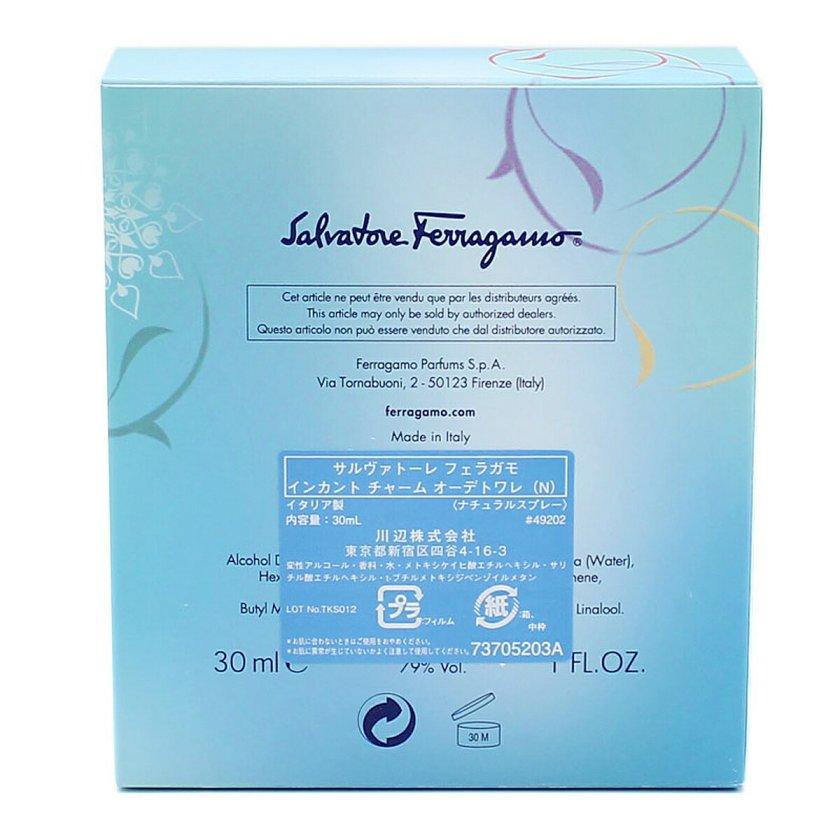 サルヴァトーレ フェラガモ Salvatore Ferragamo INCANT CHARMS ET SP