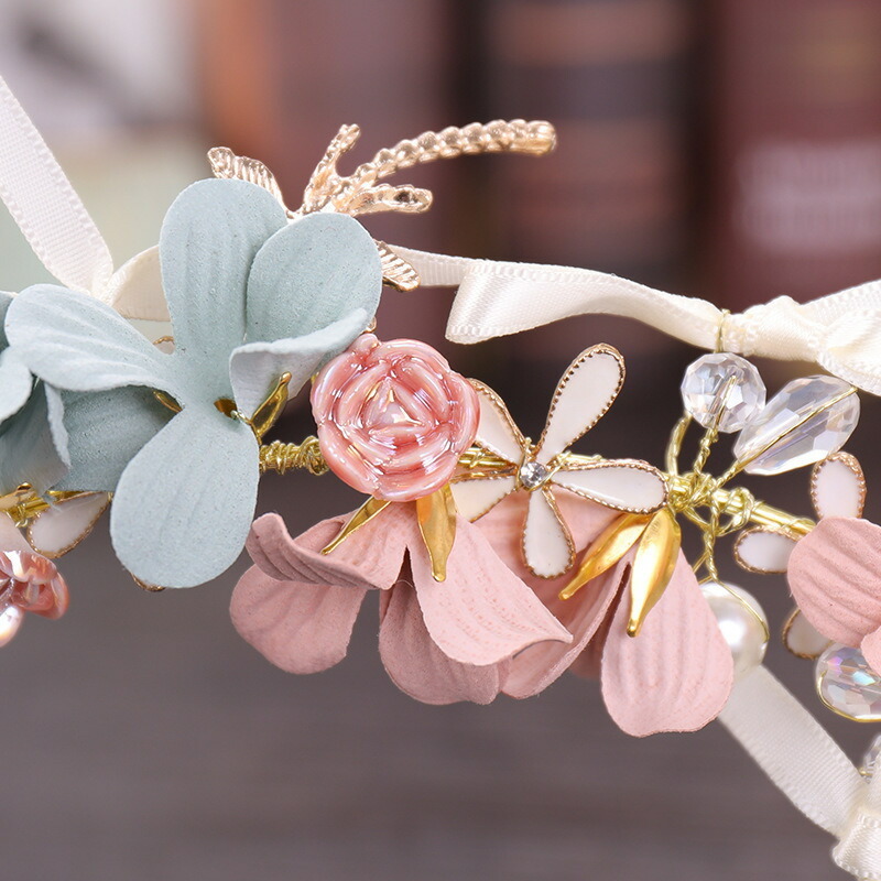 no.44 ハンドメイド フォークロアなヘアアクセサリー no.44