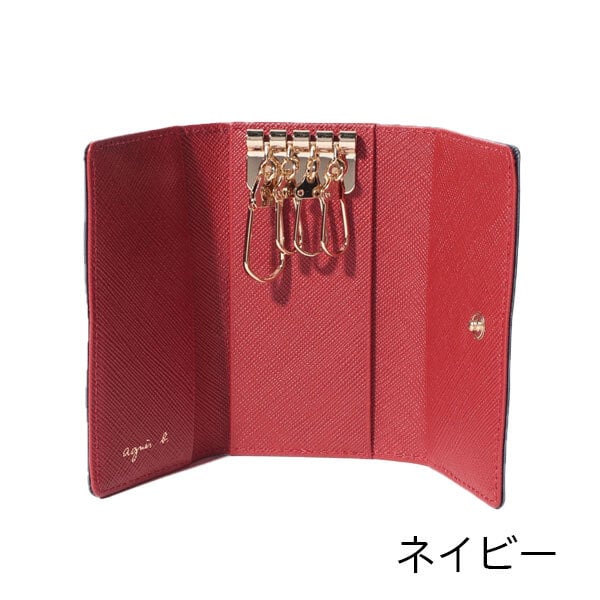アニエスベー キーケース レディース メンズ バイカラー EW13B-06