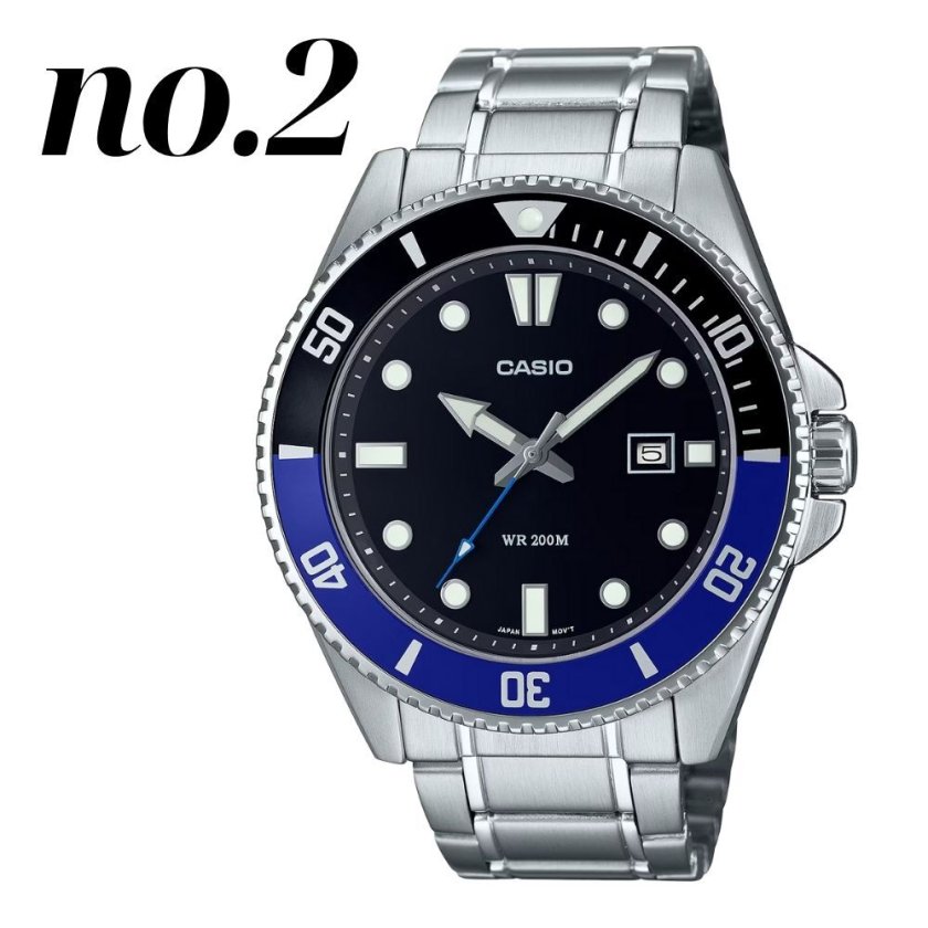 カシオ 腕時計 メンズ 収納ケース付き ダイバーズデザイン 200m防水 