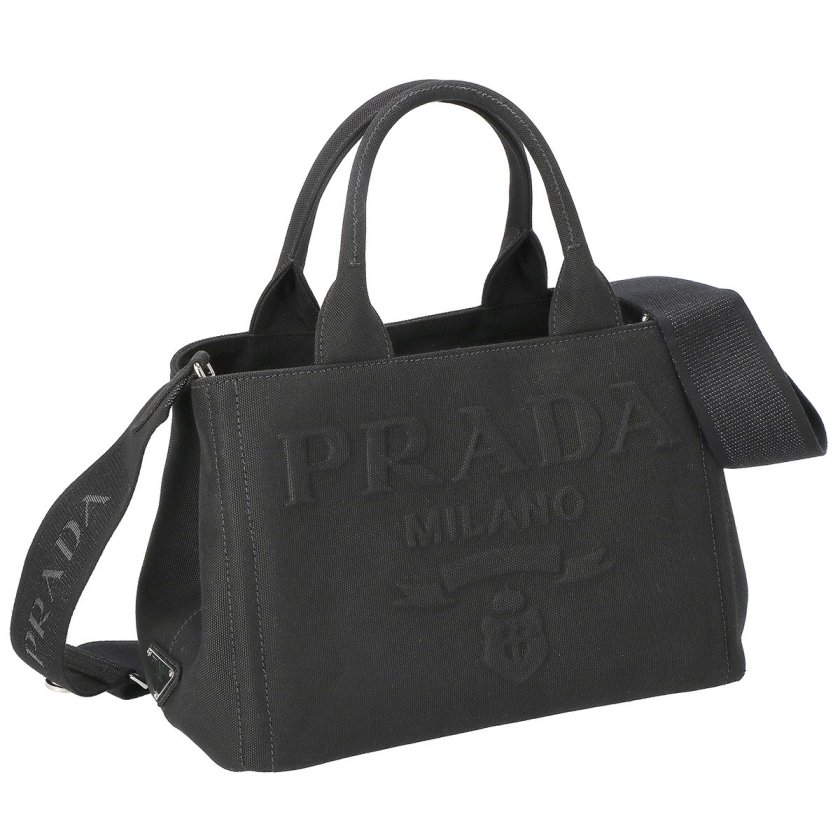 プラダ PRADA トートバッグ 1BG439 CANAPA キャンバス ライトブラウン 