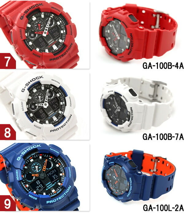 箱付 CASIO G-SHOCK GA-100 アナデジ メンズ腕時計 稼働品 gショック ジーショック G-SHOCK クロノグラフ アナデジ GA-100 ビッグ
