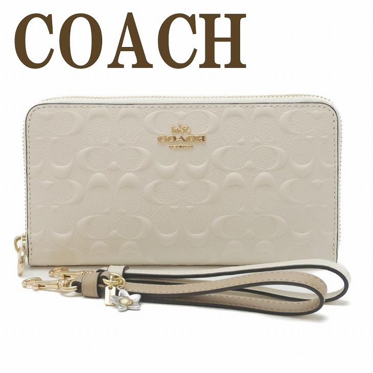 コーチ COACH 財布 レディース 長財布 ロゴ ストラップ 限定ギフト 