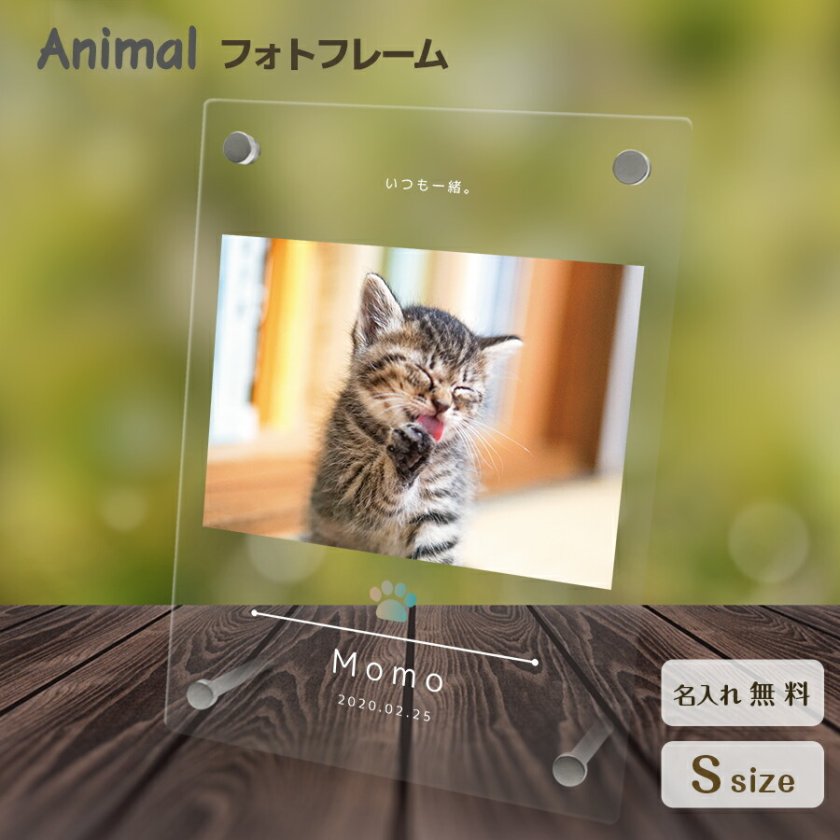 オリジナルで作れる】送料無料 フォトフレーム ペット 猫 ねこ ネコ