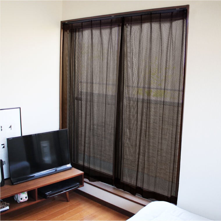 新品未使用ホテルシリーズレースカーテンブラック133cm二枚組 カーテン レースカーテン ロキシー 約100×133cm 2枚組 男前 インテリア