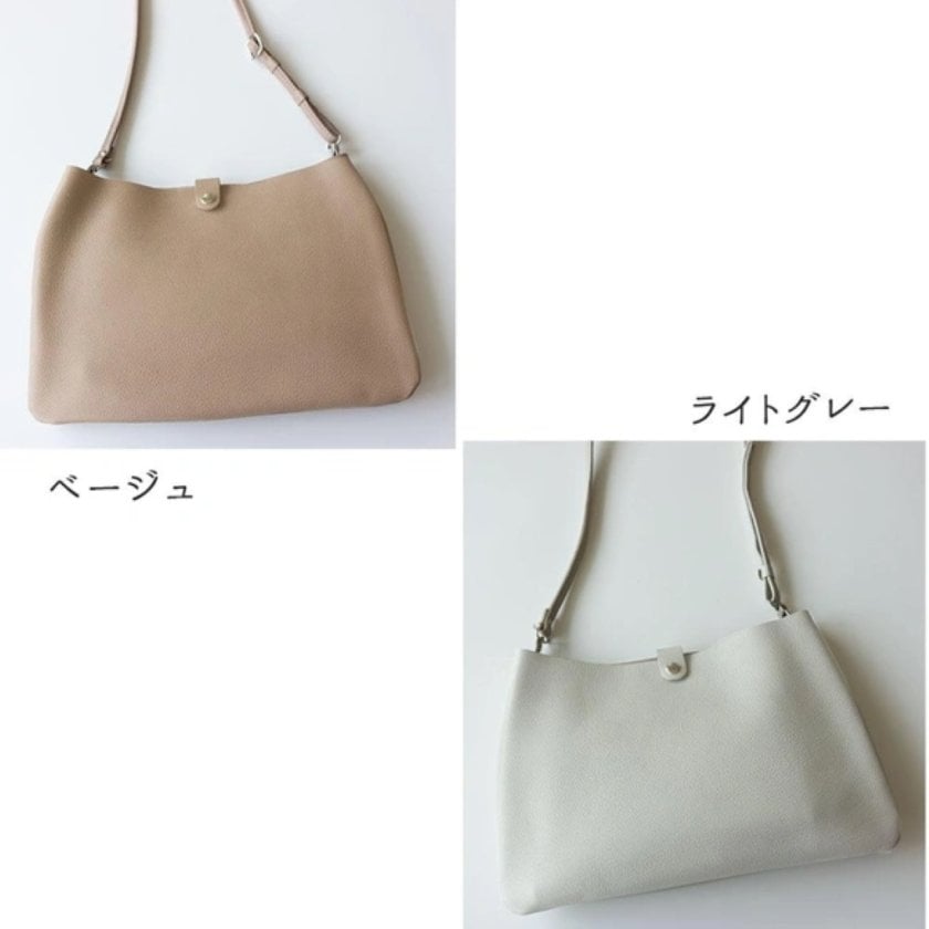 姫路レザー 】 ショルダーバッグ 長さ調節可ストラップ ＜ シュリンク