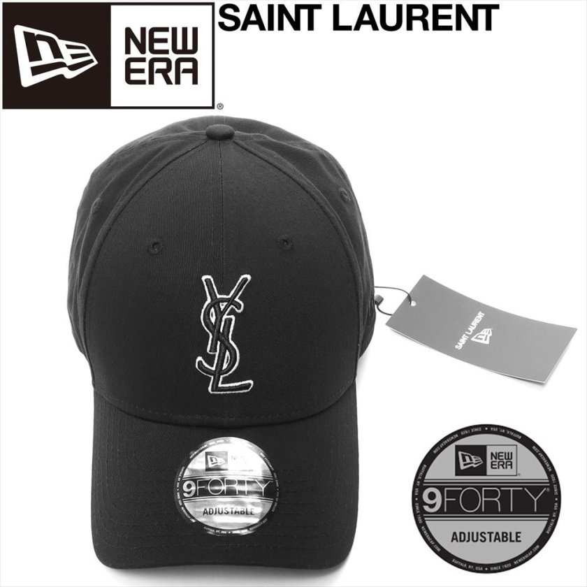 ラッピング無料】Saint Laurent×NEW ERA YSL MONOGRAM CAP 9FORTY