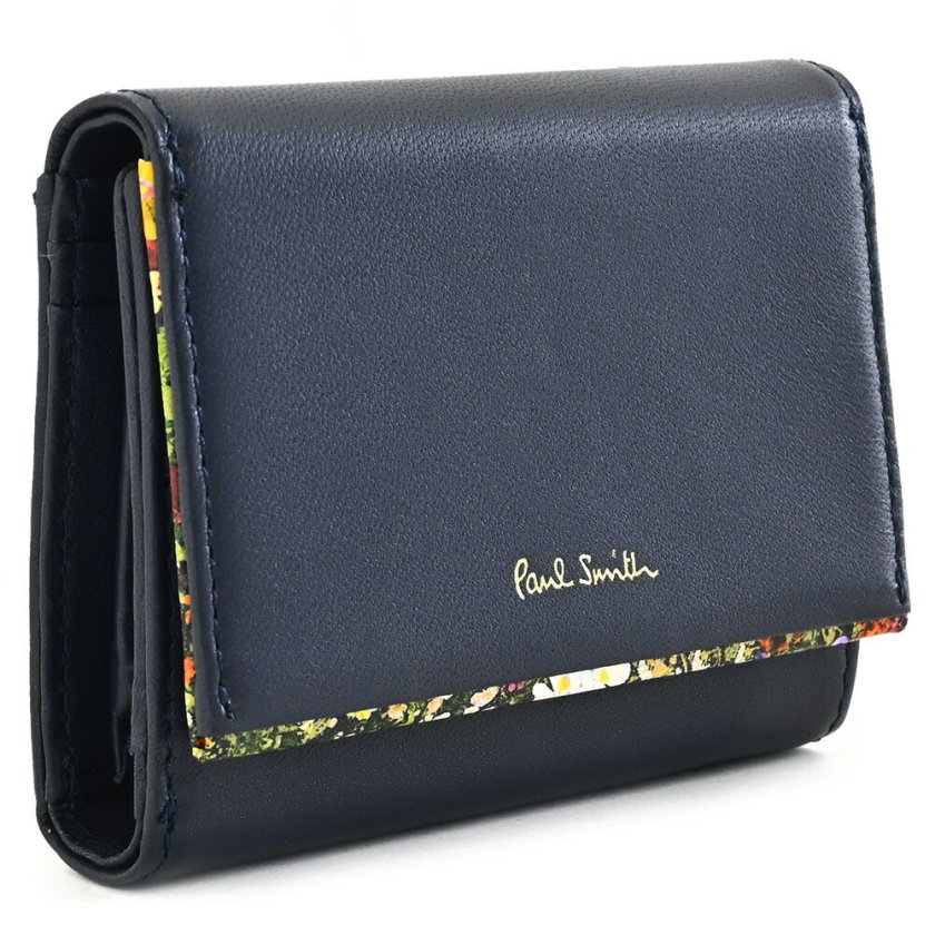 ポールスミス 財布 三つ折り財布 紺(ネイビー) Paul Smith bpw102-31