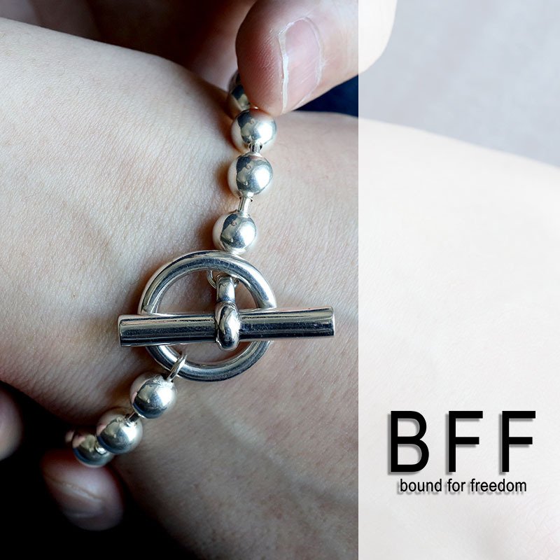 BFF ブランド シルバー925 ボールチェーンブレスレット マンテル