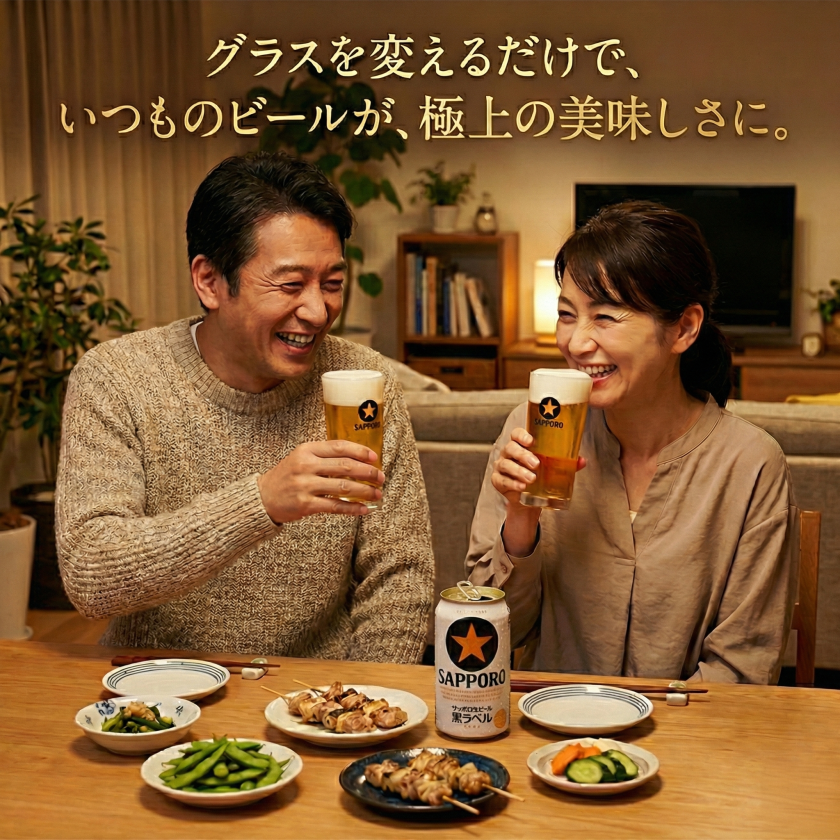 名入れ対応】SAPPORO サッポロ 黒ラベル ビールグラス ビアタンブラー