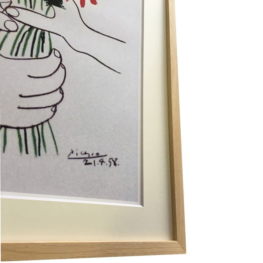 Pablo Picasso（パブロ ピカソ） Le Bouquet アートポスター（フレーム