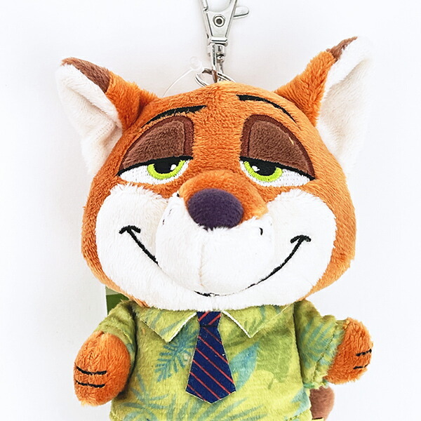 ディズニー ズートピア ニック ぬいぐるみリールキーカバー Disney