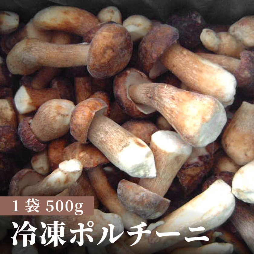 ポルチーニ 冷凍 生冷凍 ホール まるごと 500g 天然 洗浄済み きのこ 