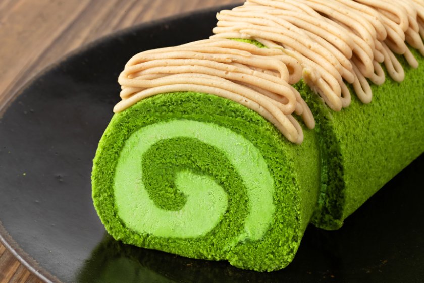 宇治抹茶 栗のモンブランロールケーキ - 【京都・東山茶寮