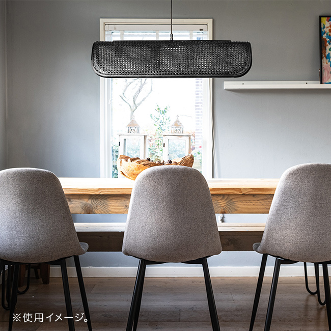 Olika オリカ ラタン ペンダントランプ 4灯 電球あり 003398