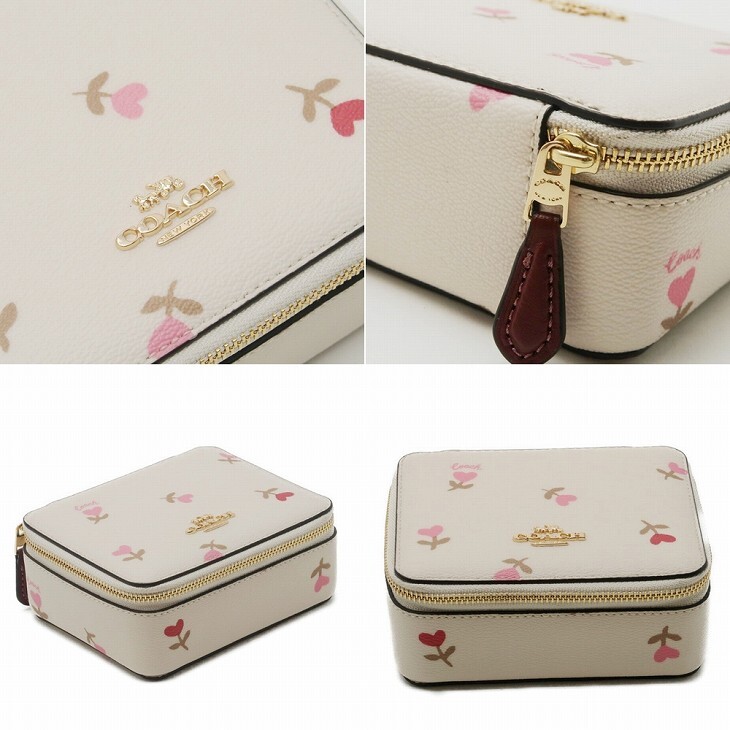 コーチ COACH ジュエリーボックス レディース ポーチ ケース ハート 花
