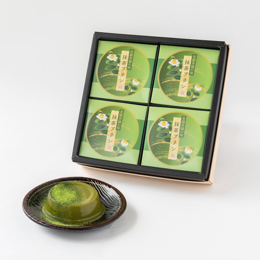 文清ストロング 抹茶プリン4点セット 抹茶プリン4個入【抹茶スイーツ】【無料ラッピング】【熨斗対応可